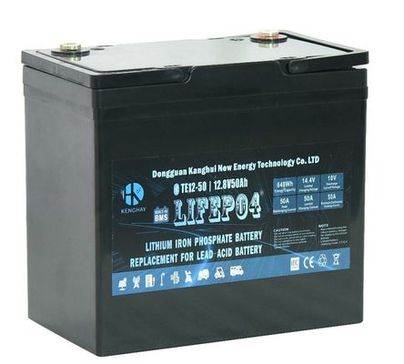 25.5kg Lifepo4 UPS Batterijspanning 12V Maximale laadstroom 50A 500Ah