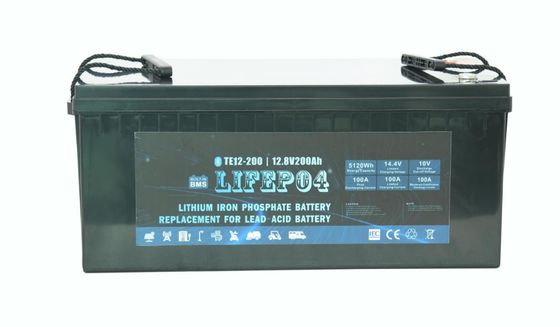 ABS 12V 200AH Draagbare Lifepo4 Batterij voor Reservemacht