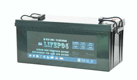 ABS 12V 200AH Draagbare Lifepo4 Batterij voor Reservemacht