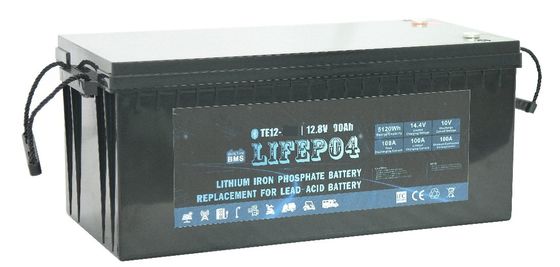 Betrouwbare diepgang LiFePO4 batterij 100Ah capaciteit en werktemperatuur -20-50C